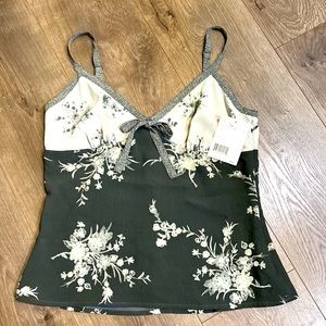 Axcess gray and white blouse.